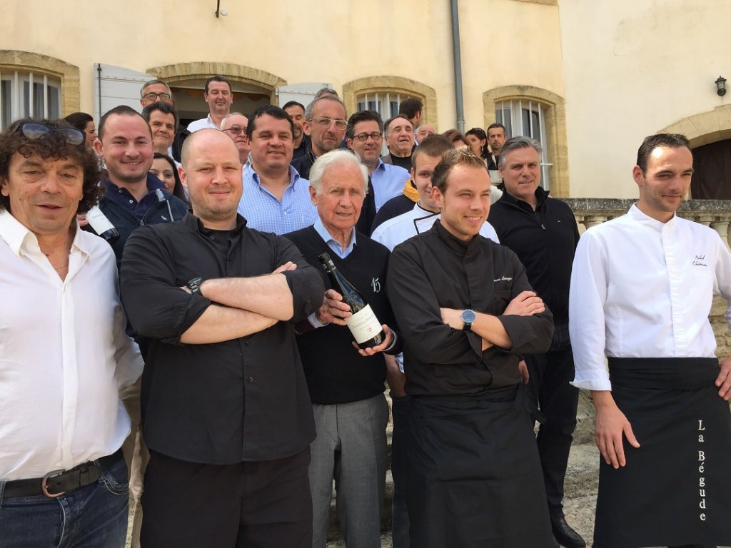 On reconnaît (de g. à dr.) sur les deux premiers rangs : Patrick Cubaynes, Julien Bréchet, Jérôme Campanelli, Laurent Bréchet, Michel Portos, Michel Hidalgo, Christophe Chiavola, Manuel Amoros et Michel Christmann (Photo M.E.)