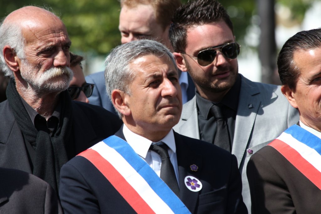 Didier Parakian lors de la manifestion du 24 avril à Marseille (Photo Philippe Maillé)