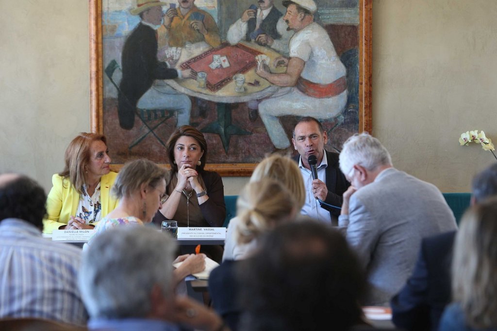 C'est au Musée Regards de Provence à Marseille que Danielle Milon, Martine Vassal et Bernard Jaussaud ont annoncé ce lundi le "Contrat de Destination" obtenu par le territoire Provence (Photo A.K.)