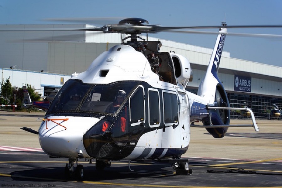 Airbus Helicopters, numéro 1 mondial pour la construction d'hélicoptères civils à Marignane(13). Le H160 d’Airbus Helicopters son nouvel hélicoptère (© Airbus Helicopters)