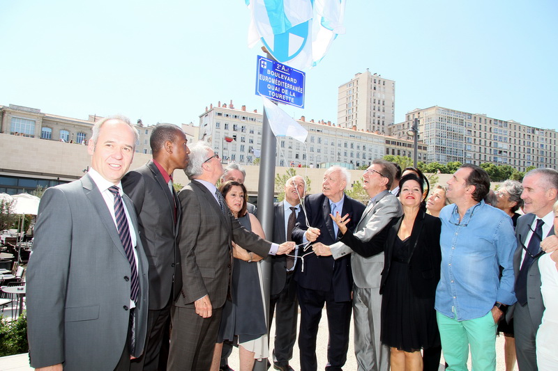 Le boulevard Euroméditerranée inauguré ce samedi par un parterre d'élus (Photo Robert Boulain)