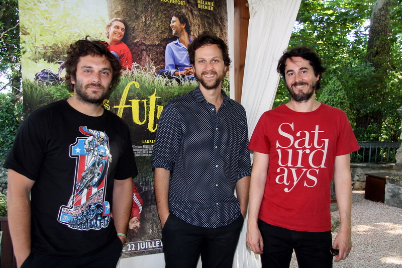 Les acteurs Pierre Marmai, Pierre Rochefort et le réalisateur Rémi Bezançon ont présenté au Cézanne à Aix "Nos Futurs" (Photo Robert Poulain)