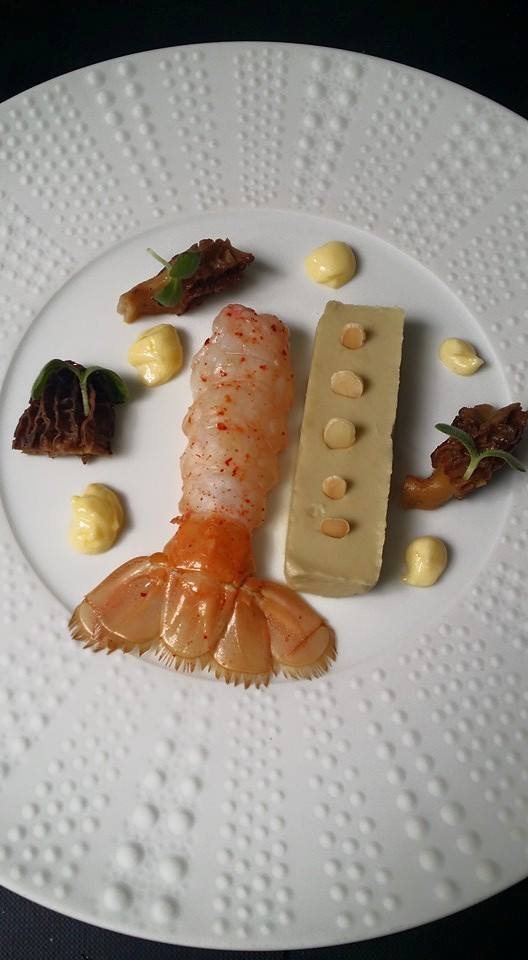 Une langoustine travaillée par Olivier Scola (Ze Bistro). Le Chef aixois participe aux trois opérations mises en place en juin…