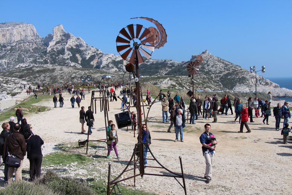 Champ harmonique dans les calanques aux Goudes à Marseille en 2013 (Photo Philippe Maillé)