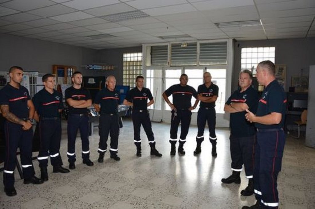 Le président du SDIS 13, Richard Mallié a rejoint le Centre de secours principal de Gardanne (Photo SDIS13)