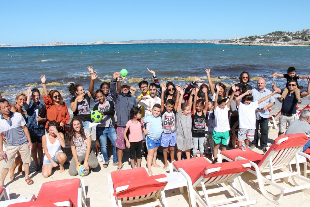 Tous fin prêts pour une journée de vacances sur la plage privée du "Ō Zen Beach" (Photo Philippe Maillé)