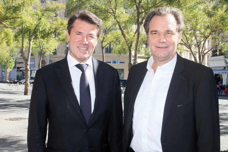 Christian Estrosi et Renaud Muselier inaugurent le local de campagne à Marseille (Photo Robert Poulain)