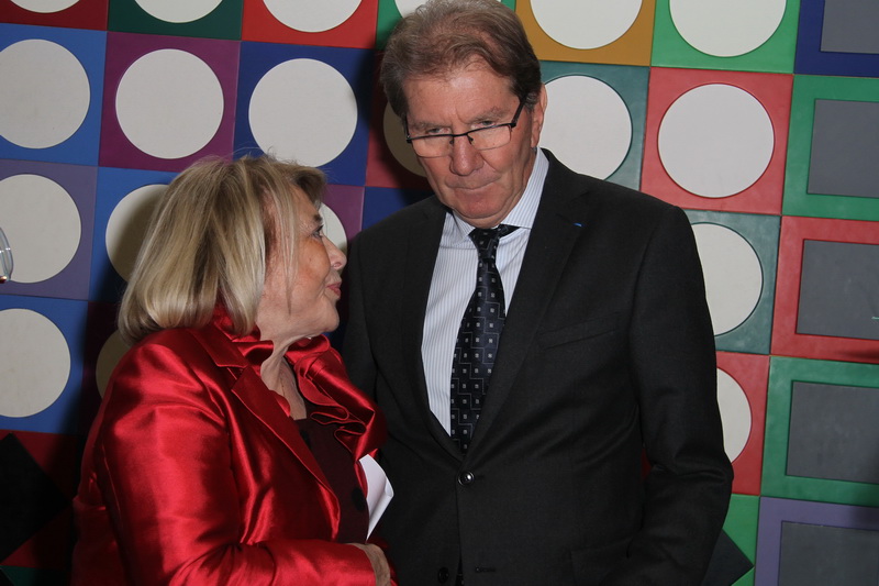 Maryse Joissains et Guy Teissier signataires de la déclaration commune sur la candidature de Jean-Claude Gaudin à la tête de la métropole (Photo Robert Poulain)