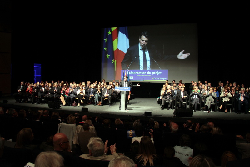 Christian Estrosi, tête de liste LR aux régionales a présenté son programme ce vendredi à Marseille (Photo Robert Poulain)