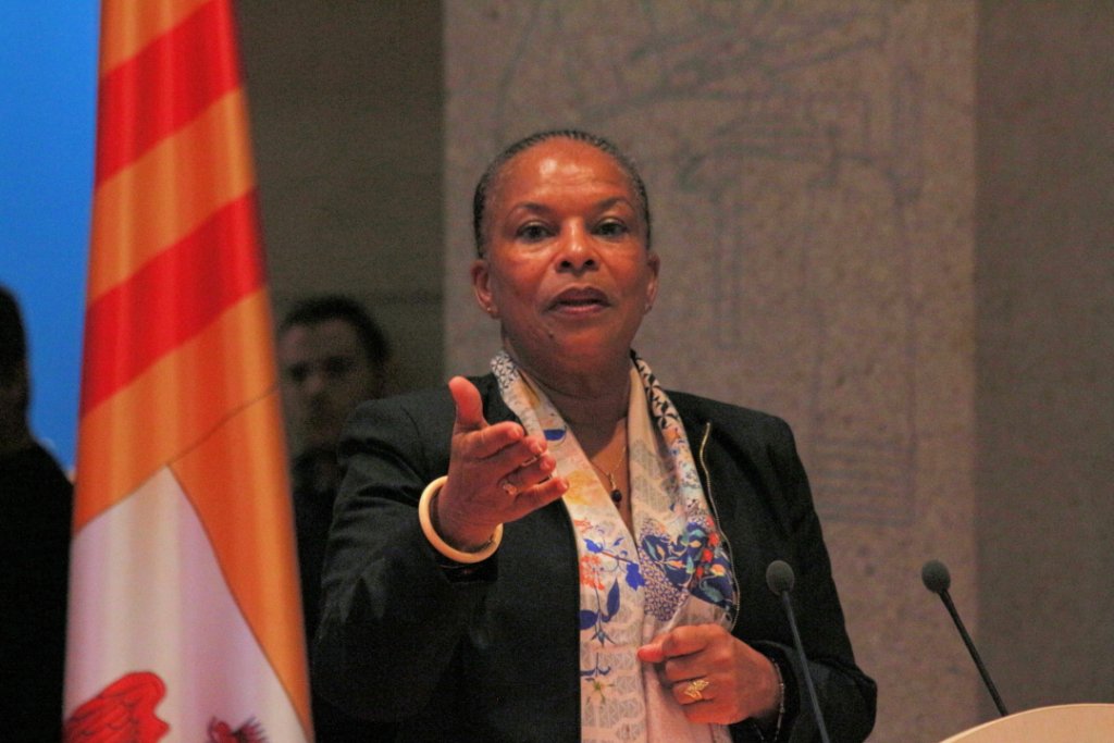 Christiane Taubira, ministre de la Justice était ce lundi à Marseille dans le cadre de la convention Justice-Région (Photo Philippe Maillé)