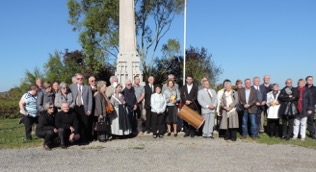 Le Félibrige est allé se recueillir sur les lieux même où sont tombés des milliers de soldats provençaux (Photo D.R.)