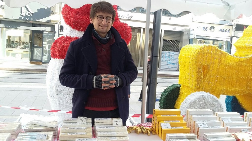 Vincent Adet la 6e génération du nougat Jonquier (Photo P.M.-C.)