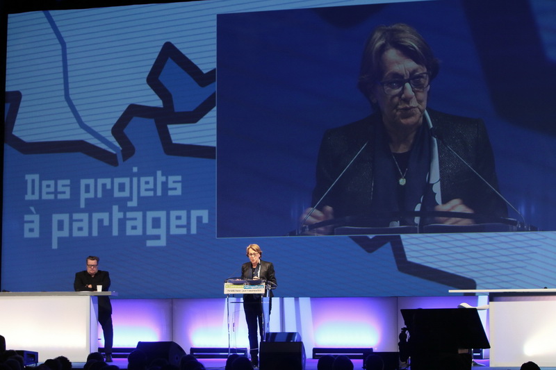 La ministre de la Décentralisation Marylise Lebranchu était ce jeudi 17 décembre à Marseille pout la quatrième Conférence métropolitaine (Photo Robert Poulain)