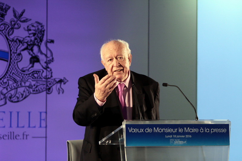 Jean-Claude Gaudin vient de présenter ses voeux à la presse (Photo Robert Poulain)