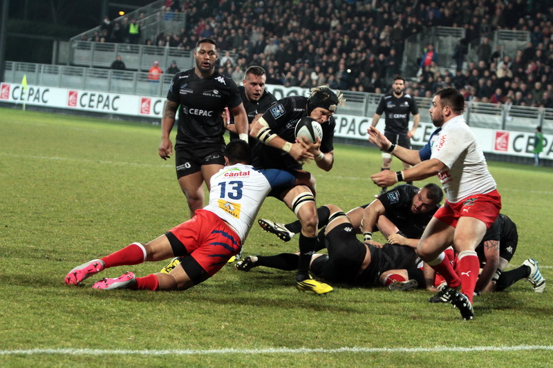 Provence Rugby face à Aurillac (30-16) le vendredi 5 février 2016 (Photo archive Robert Poulain)