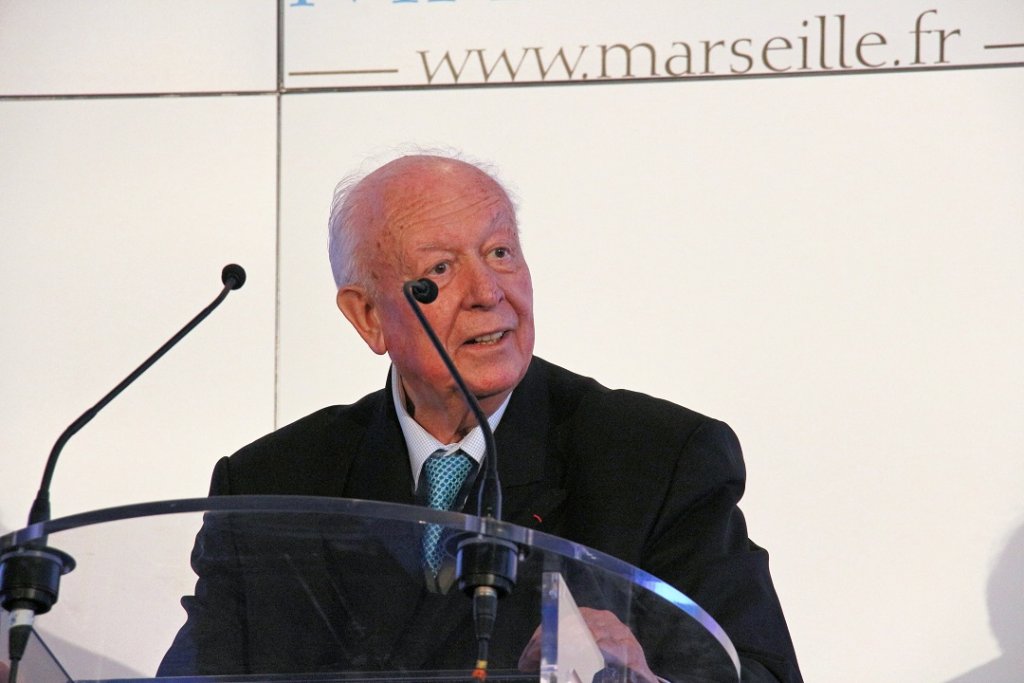 Jean-Claude Gaudin, président (LR) de la métropole Aix-Marseille-Provence (Photo Philippe Maillé)