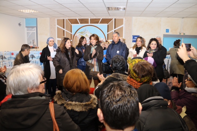 Martine Vassal , Solange Biaggi ont rencontré René Giancarli, chef du service de la solidarité et de la lutte contre l’exclusion, du Samu Social (Photo CD13)