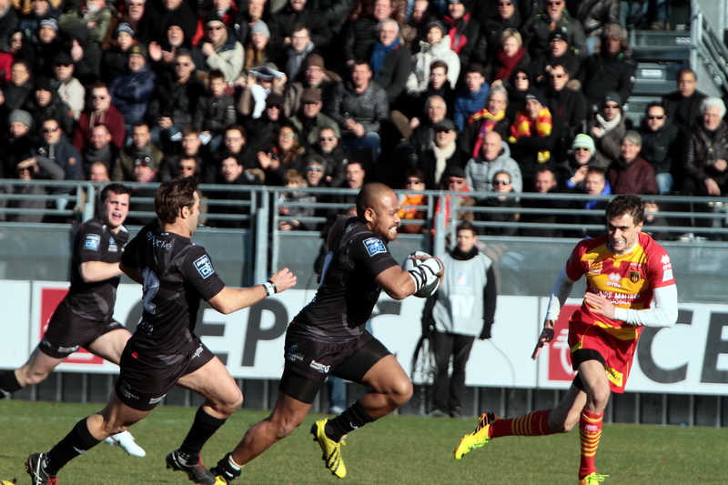 Provence Rugby a disposé de Perpignan 30 à 21 le 17 janvier 2015 (Photo Robert Poulain)