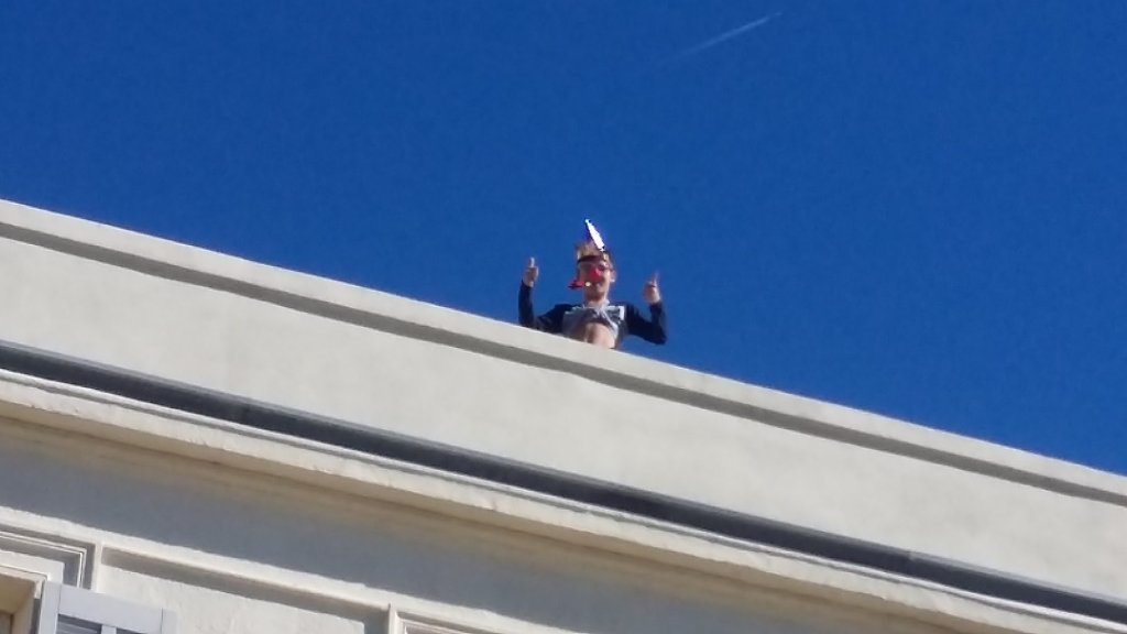 "Le Jocker" a fait une brève apparition à Marseille (Photo Patricia Maillé-Caire)