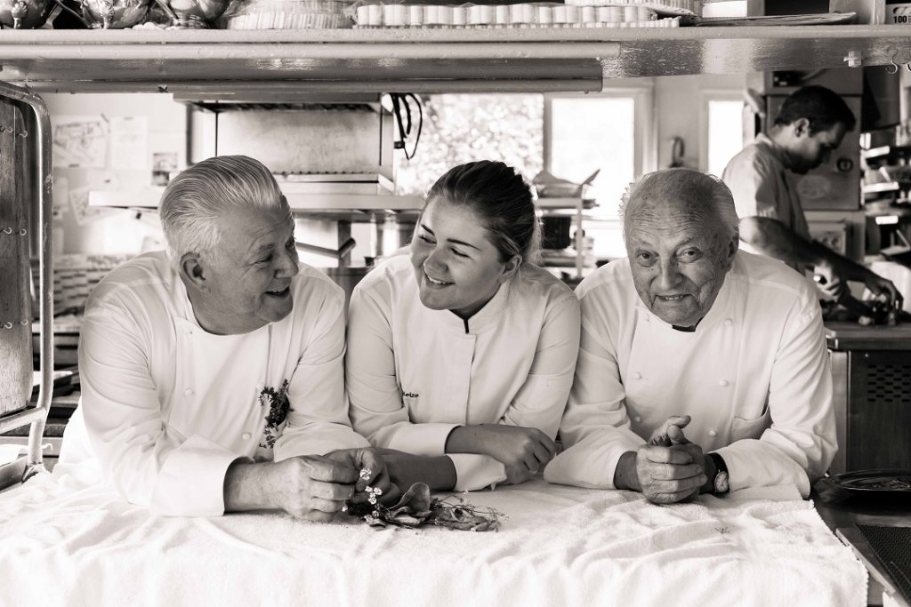 Jany Gleize en compagnie de sa fille Jane et de Pierre, son père (Photo Delphine Amar-Constantini)