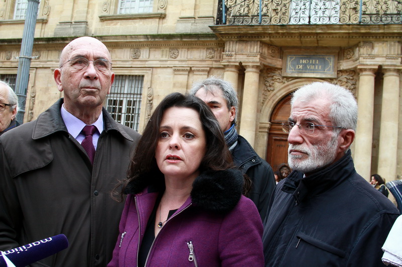 Gaëlle Lenfant entourée d'Alexandre Castronovo et de Edouard Baldo (Photo Robert Poulain)