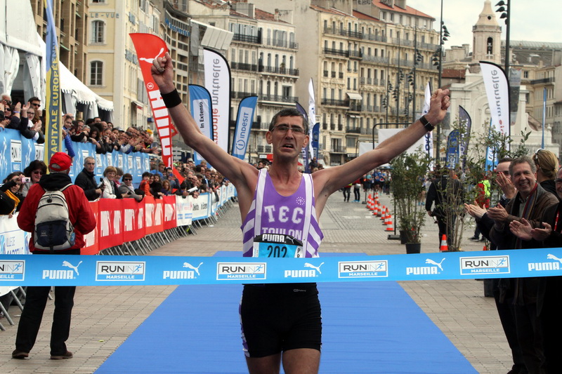 Laurent Rachard vainqueur du Marathon (Photo Robert Poulain)