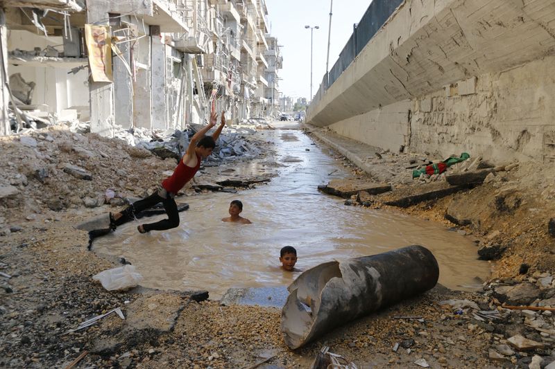 "Les enfants d'Alep" (Photo Hosam Katan)