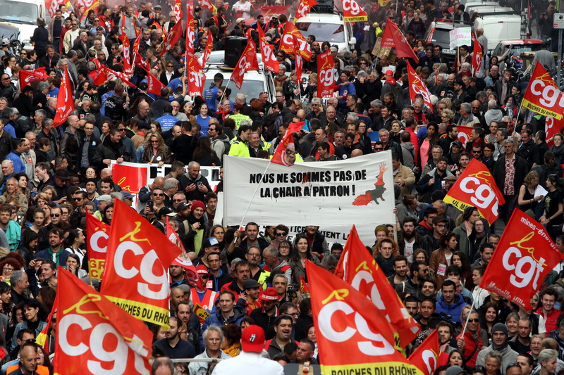 Manifestation à Marseille contre la Loi Travail (Photo archive Robert Poulain)