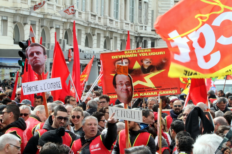 Manifestation du 1er à Marseille (Photo Robert Poulain)