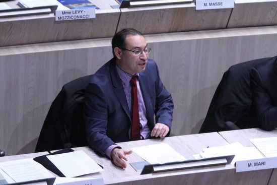 Stéphane Mari, président du groupe socialiste au conseil municipal de Marseille (Photo Robert Poulain)