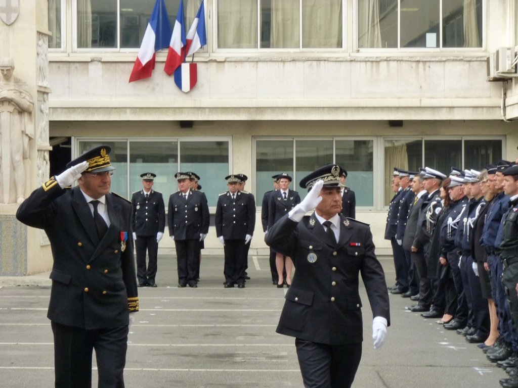 le Préfet de Police des Bouches-du-Rhône, Laurent Nuñez et Jean-Marie Salanova, nouveau directeur départemental de la sécurité publique des Bouches-du-Rhône (Photo M.C.)