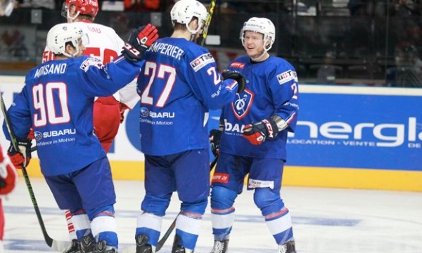 L'équipe de France pour le Mondial Elite 2016 de Saint-Pétersbourg (Photo iihfworlds2016.com)