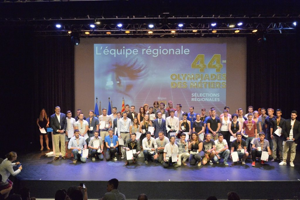 Les jeunes de Provence-Alpes-Côte d'Azur sélectionnés pour les 44es Olympiades des métiers ont été récompensés (Photo D.R.)