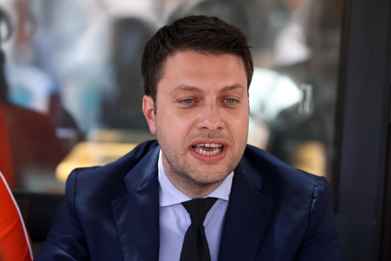 Benoît payan président du groupe socialiste à Marseille (Photo Robert Poulain)