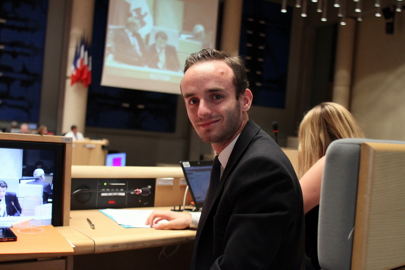 Ludovic Perney, LR, le plus jeune conseiller régional de France (Photo Robert Poulain)