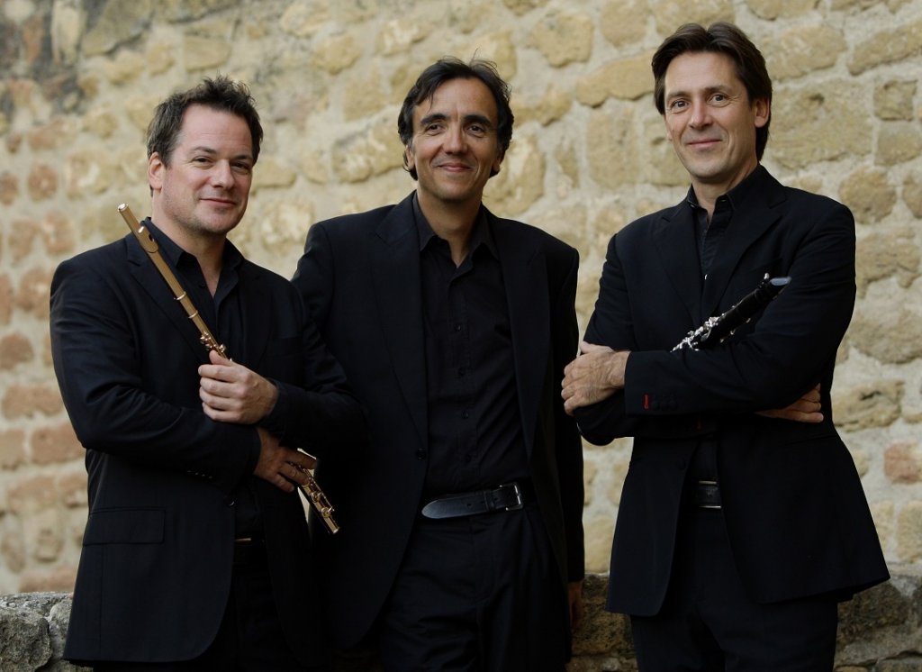 La direction artistique au grand complet : Emmanuel Pahud, Éric Le Sage et Paul Meyer, le trio fondateur du festival de Salon (Photo D.R.)