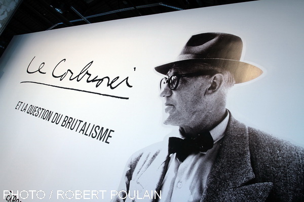 Le Corbusier lors d'une exposition en 2013 Marseille capital européenne de la Culture (Photo Robert Poulain)