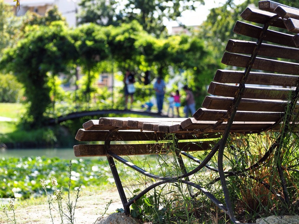 Un banc public qui attend ses amoureux (Photo Hagay Sobol)