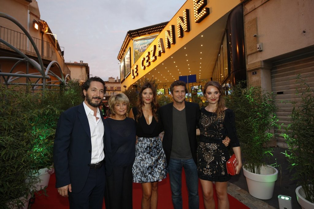 L'équipe du film "Cezanne et moi". La réalisatrice Danièle Thomson entourée des acteurs Alice Pol, Déborah François, Guillaume Gallienne, Guillaume Canet (Photo D.R.)