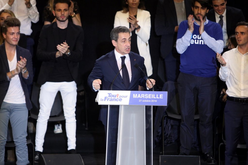 Nicolas Sarkozy en difficulté dans les sondages a voulu remobiliser le noyau dur de son électorat (Photo Robert Poulain)