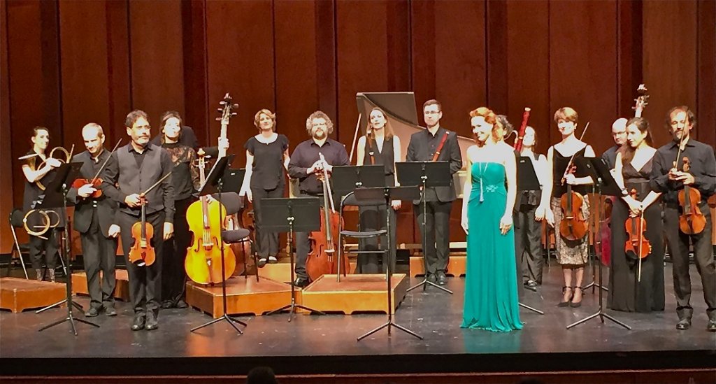 Au moment des saluts, Café Zimmermann et Lenneke Ruiten au Grand Théâtre de Provence (Photo M.E.)