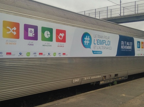 Le Train pour l’Emploi et l’Alternance sera en gare de Marseille de 11h00 à 18h00, voie D (Photo SNCF)