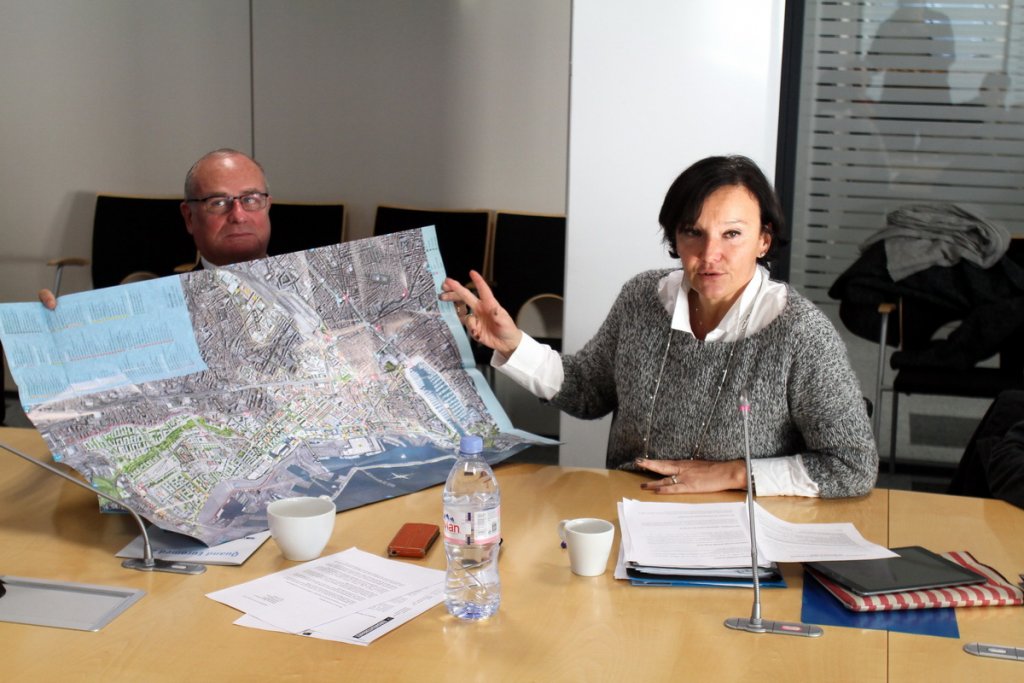 François Jalinot et Laure-Agnès Caradec ont présenté les avancées des projets d'Euromed II (Photo Robert Poulain)