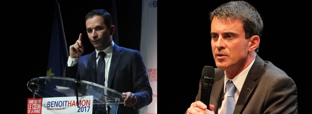 Le débat Benoît Hamon et Manuels Valls (Photos Robert Poulain et Philippe Maillé)