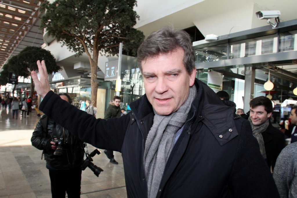 Arnaud Montebourg en campagne à Marseille (Photo Robert Poulain)