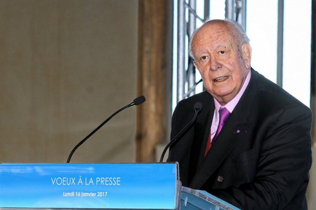 Jean-Claude Gaudin, sénateur-maire de Marseille et président de la métropole Aix-Marseille Provence, a adressé ses vœux à la presse (Photo Robert Poulain)