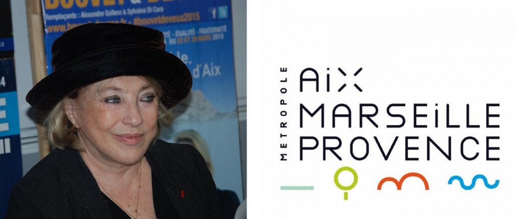 Maryse Joissains désaprouve le nouveau logo de La métropole Aix-Marseille Provence et le fait savoir à son président Jean-Claude Gaudin