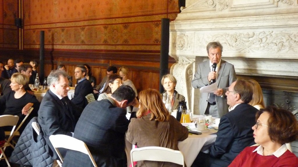 Raymond Vidil, Président de l'association MPCulture en charge de l'organisation et la coordination de MP2018 a présenté les enjeux de cette année placée sous le sceau de la culture (Photo Patricia Maillé-Caire)