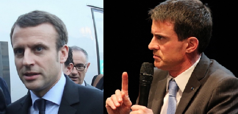 Valls vote Macron... (Photos Robert Poulain et Philippe Maillé)