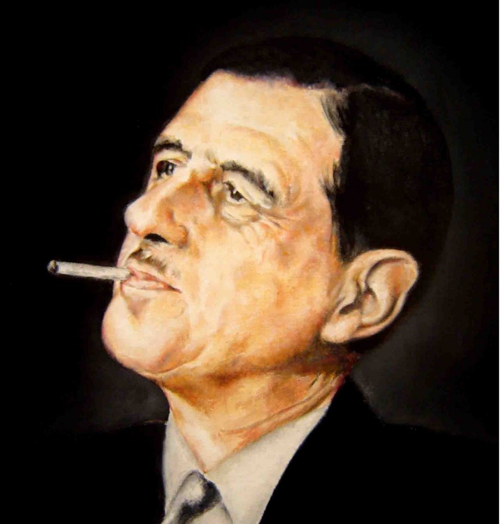 Charles de Gaulle : portrait par Donald Sheridan https://www.sheridan-portraits.fr/prominent-figures/prominent-figures.html